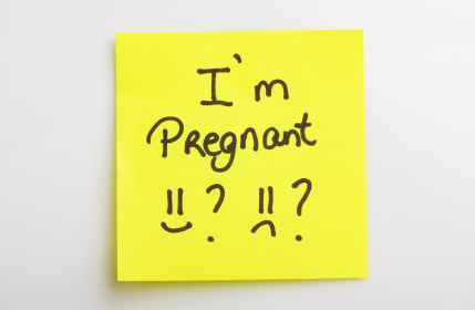 Pregnant Sticky Note